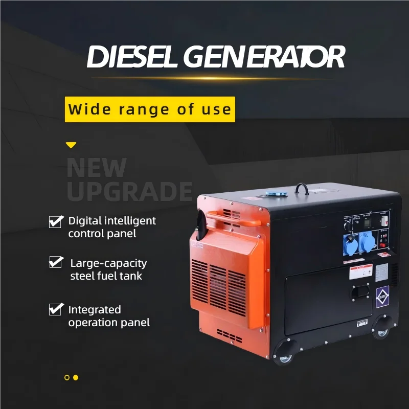 10000 Watt Generator 110V/220v Dual Voltage 60HZ Generator 4-Stroke All-metalmaterial Electricstart Air-Cooled for Household Use