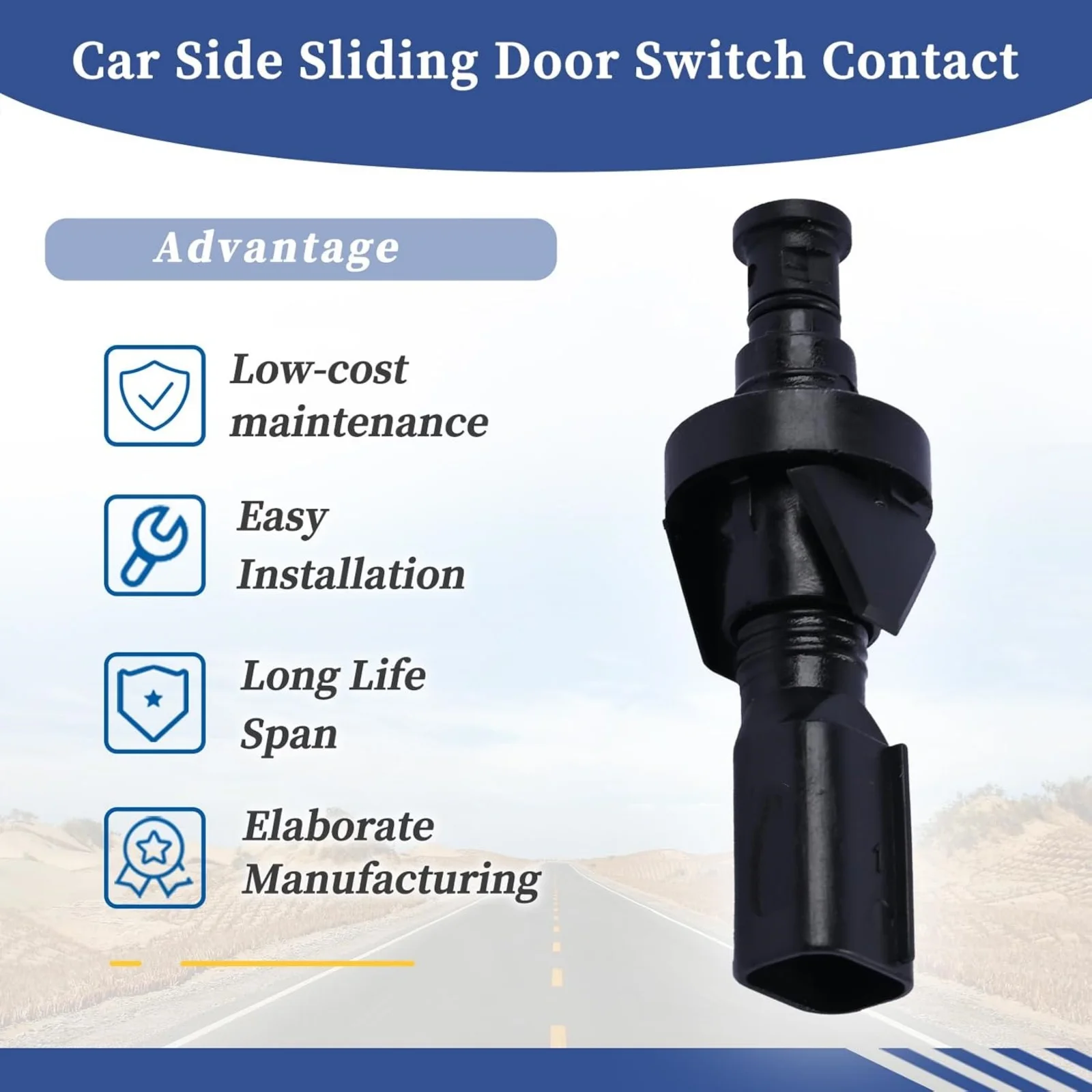 1PC Car Side Sliding Door Switch Contact 1945514 For Ford Transit MK6 MK7 MK8 & Custom Models (2012-2022) Replace 5F2T-14045-AC