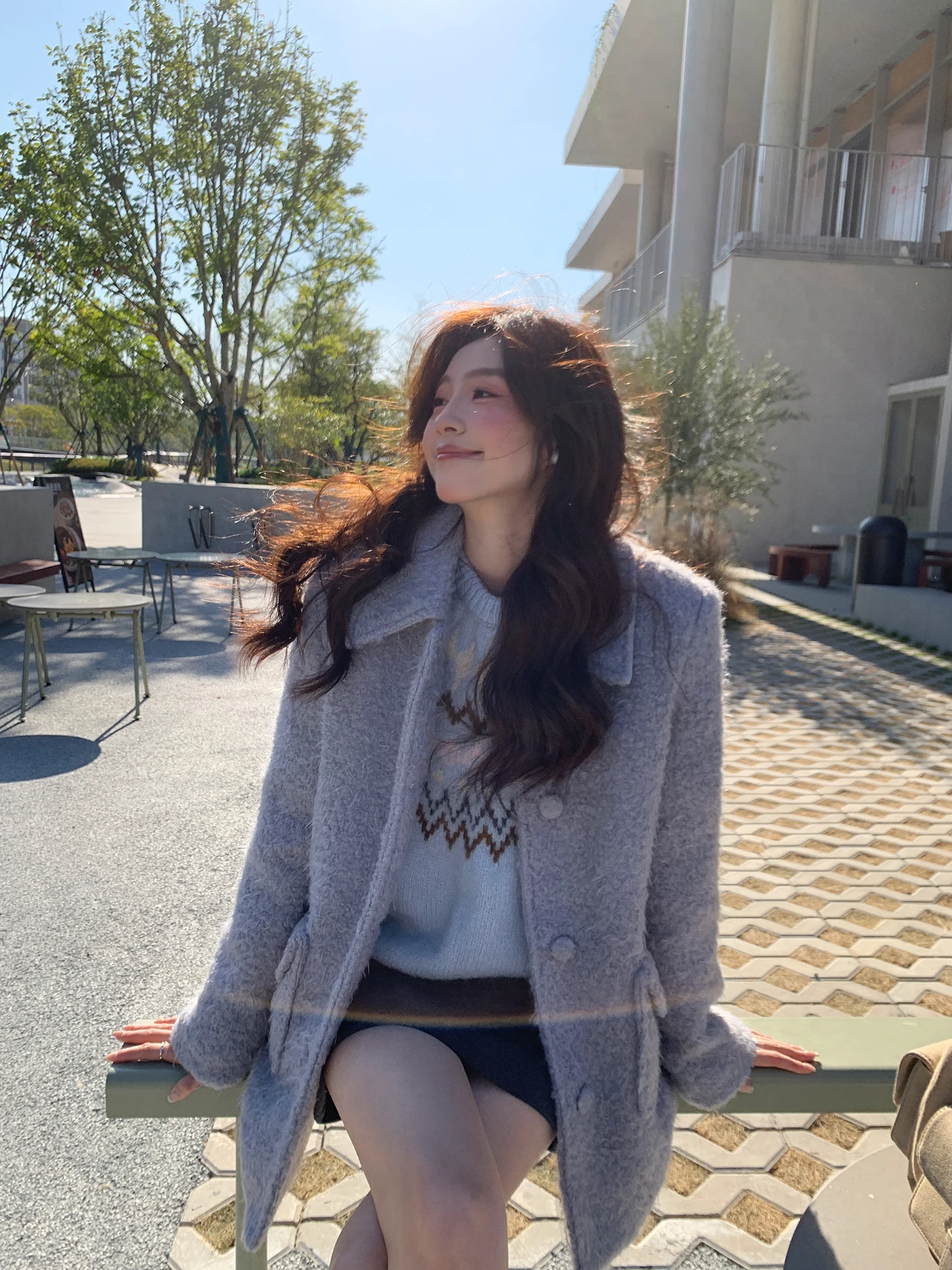 

Зимняя пуховая куртка Even-wen в корейском стиле, высококачественная, осенне-зимняя, повседневная, свободного кроя, пуховый пиджак-пальто