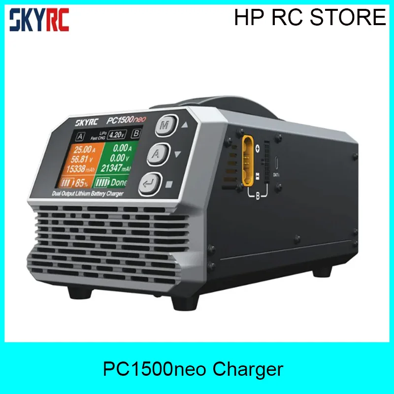 SkyRC PC1500neo 1500W 25A Dual Channel Smart Battery Charger for 12S 14S LiPo LiHV Agricultural Drone UAV CAN Protocol
