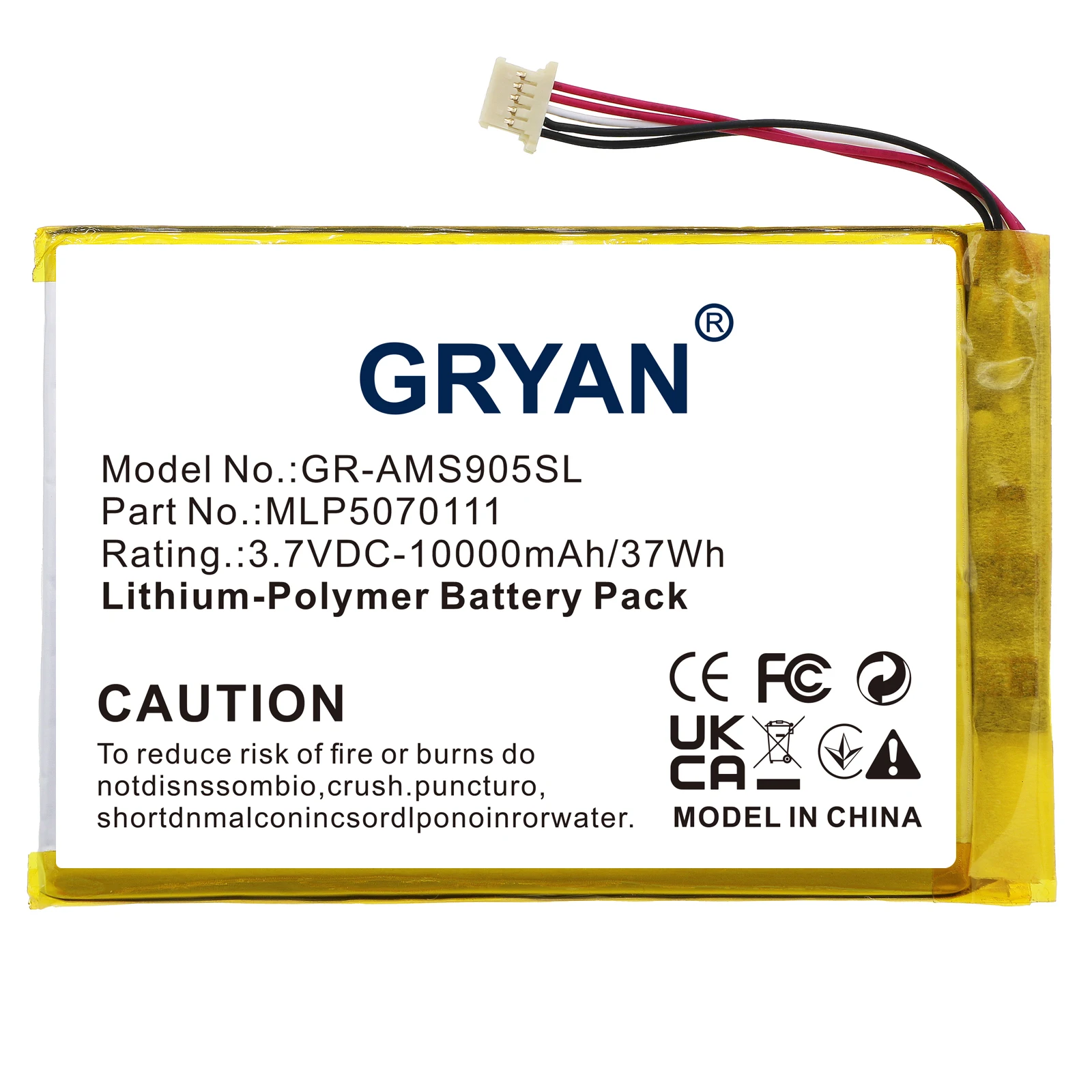 MLP5070111 Battery 10000mAh For Autel MS906CVn,MaxiIM IM508 Scanner,IM508,MaxiTPMS TS608 Scanne,TS608,DS808K,MX808,MX808i