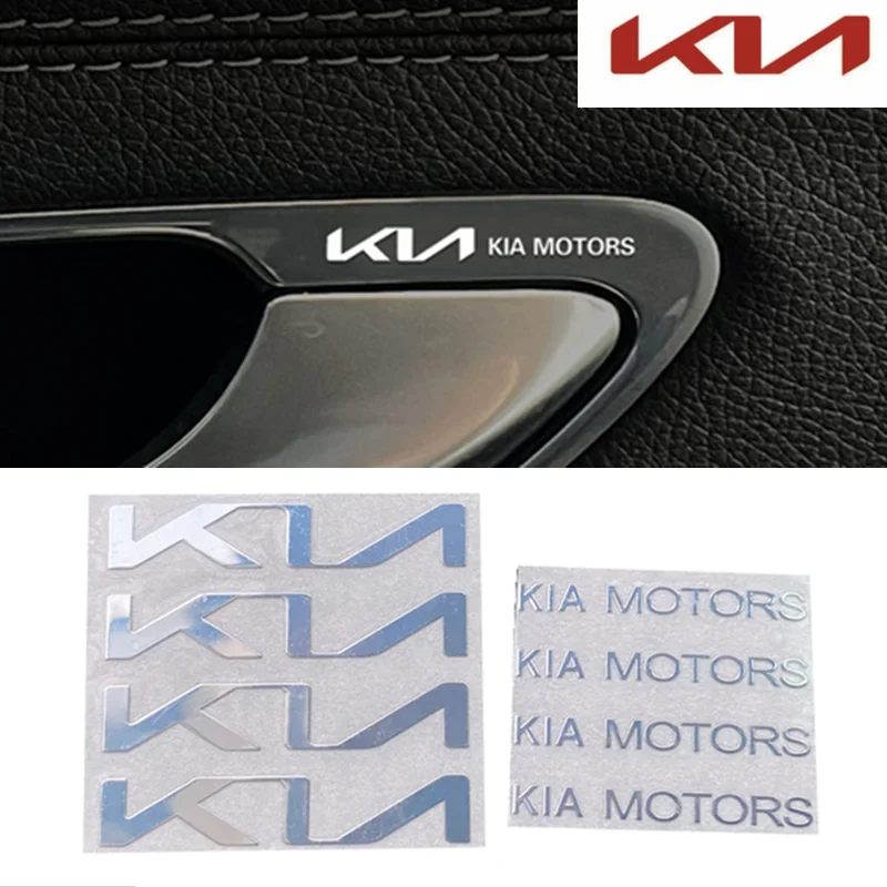 8PCS/20PCS car interior sticker audio display metal sticker Kia Sportage Ceed Sorento Cerato Optima Pican to Rio Soul K3K5