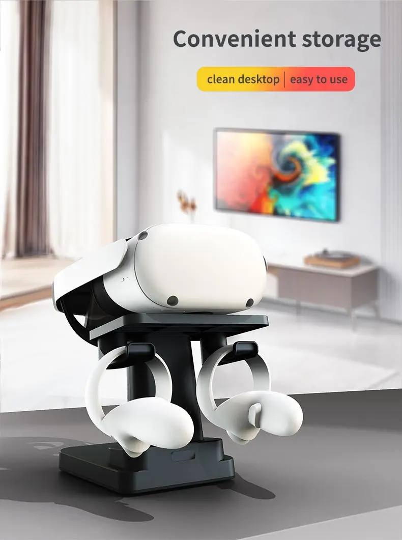 Universal Desktop Display Stand For Oculus Quest 3S/Quest 3/Quest 2/Pro/Pico 4/PS VR 2 Headset Holder Station VR Accessories