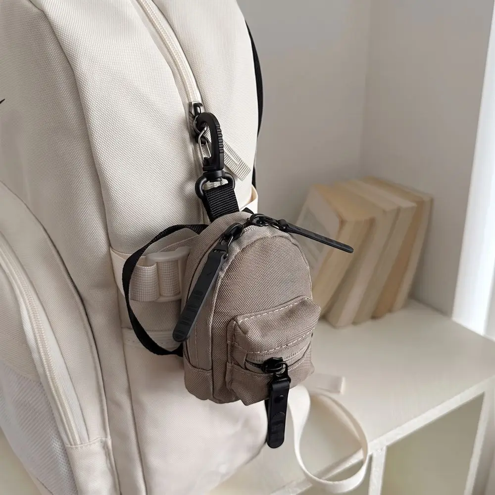 High Quality Colorful Mini Backpack Coin Purse Harajuku Portable Bag Shape Wallet Korean Style Cute Canvas Coin Bag Daily