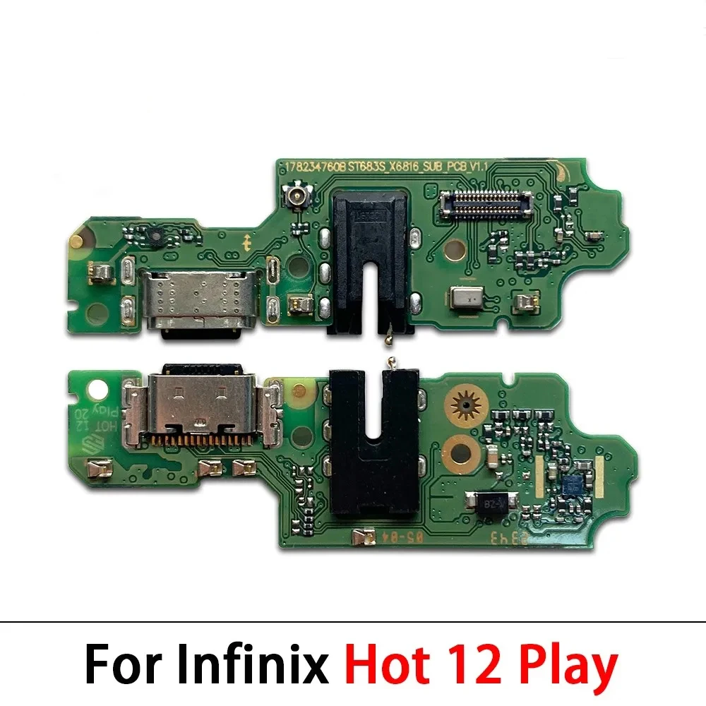 USB Dock Connector Charging Board Flex Cable For Infinix Hot 11 2022 12 Play 12Pro 20 5G 20play 20i 30i Note 8 8I 12Pro Note 30