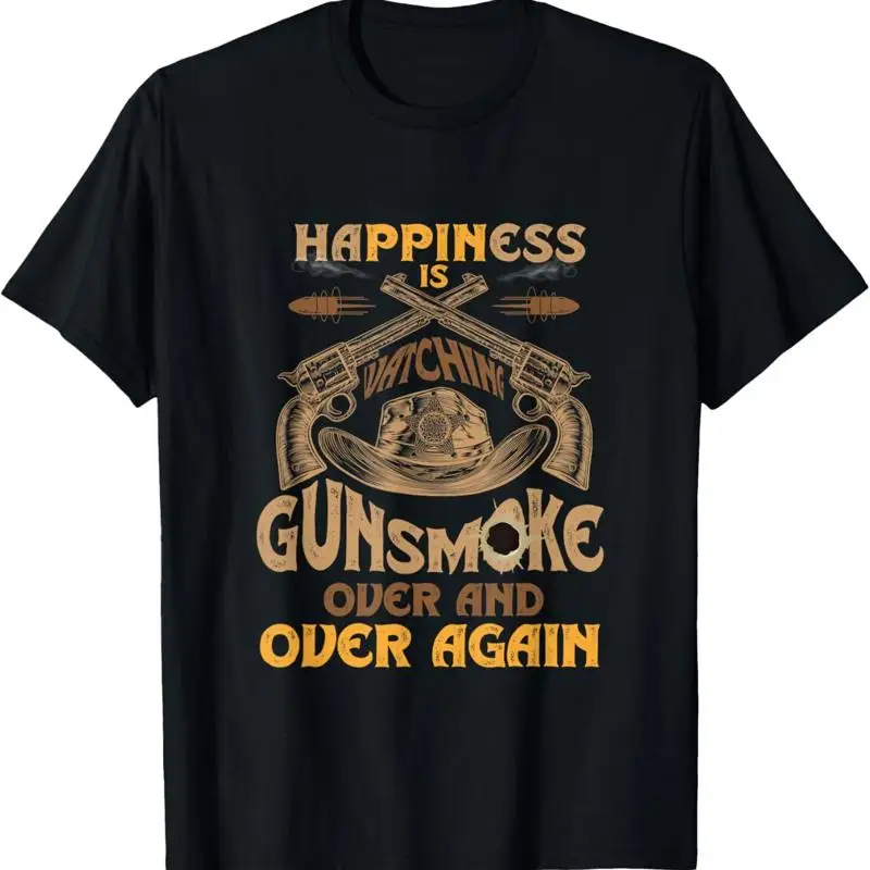 Funny Happiness Is Watching Gunsmoke Over And Again T Shirt