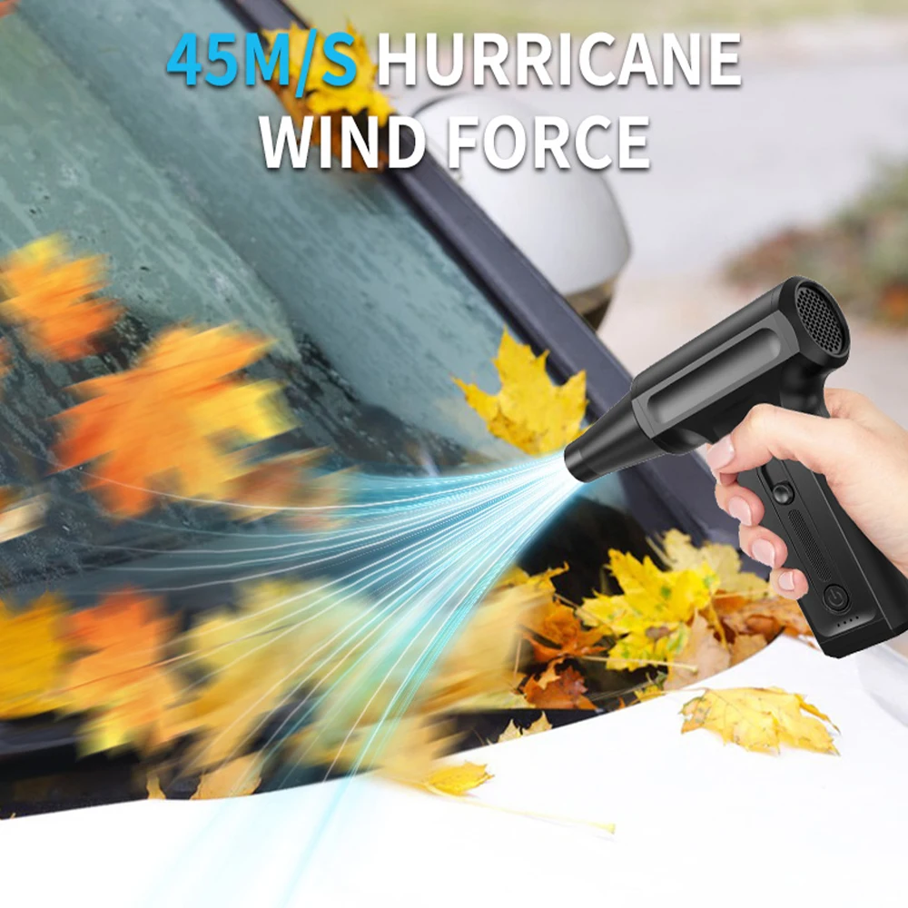 

Violent Fan 450000RPM Powerful Air Blower Vacuum Dust Cleaner Type-C Charging Strong Winds 45m/s Brushless Turbo Jet Blower Tool
