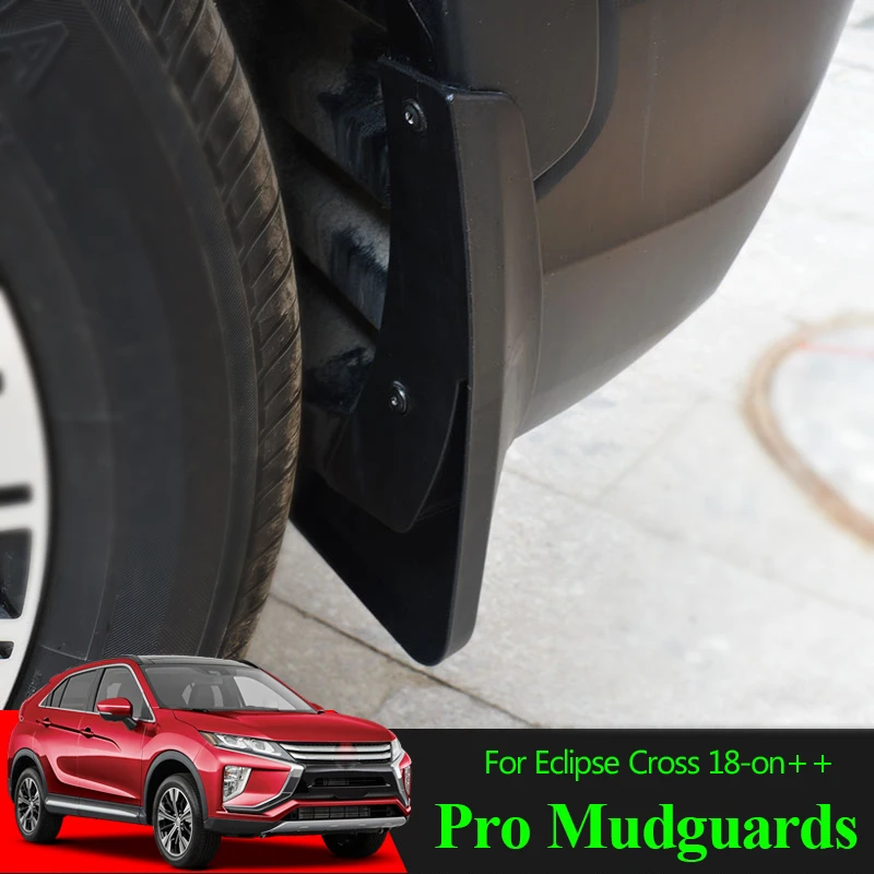 Set Molded Mud Flaps For Mitsubishi Eclipse Cross 2018 -2025 Mudflaps Splash Guards Flap Mudguards Fender Front Rear 2019 2020