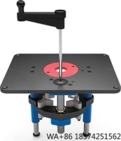 New Manual Lifting Router Lift System Kit Router Table Saw Insert Table Precision Router Lift