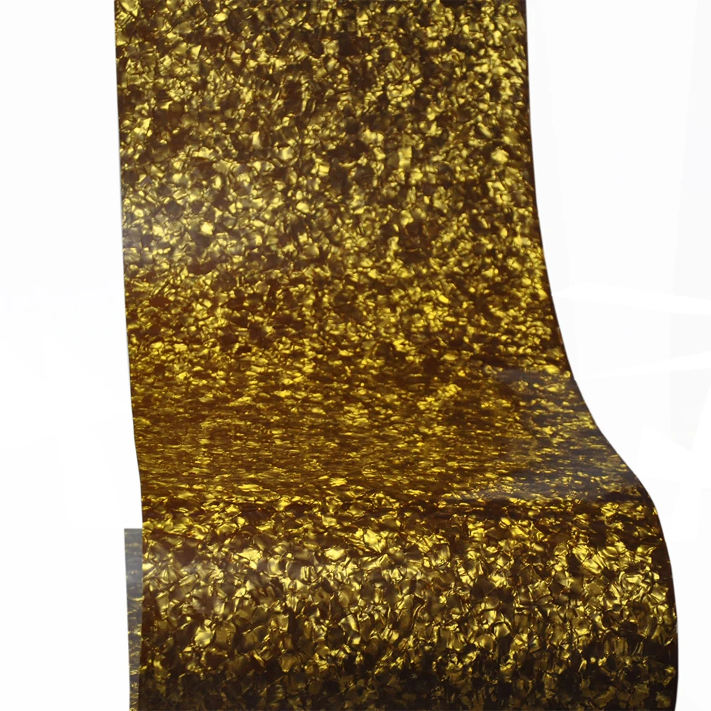 DIY Drum Wrap 0.46mm Brown Pearl Celluloid Sheet Musical Instrument Deco Sheet