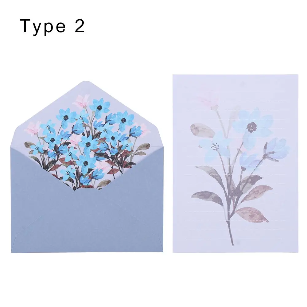 

Набор из 6 штук: подарочные поздравительные открытки, пригласительные, конверты с цветочным узором для офиса, школы, любовных посланий, набор бумажных конвертов с цветочным принтом