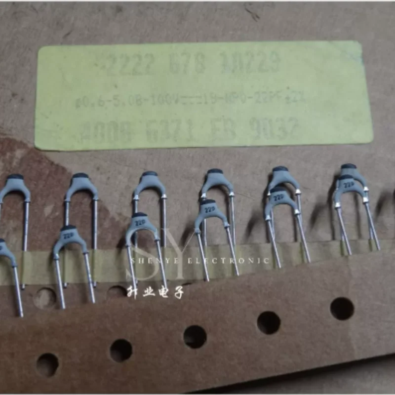 10pcs-100pcs BC 0.000022uf/100v 22pf n022 220 brand new 2% copper foot silver film mica capacitor