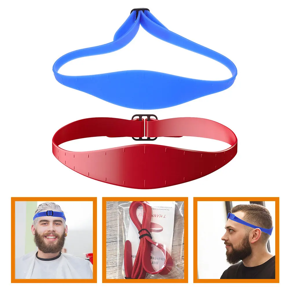 

2Pcs Adjustable Silicone Haircut Guide for Men Boys Children Fade Cutting Trimming Neckline Shaving Template Hair Cutting Tool