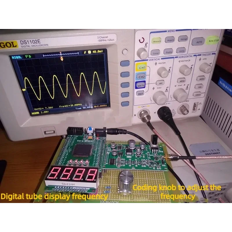Design, Based on FPGA Signal Generator, DDS Signal Source 1HZ-10MHZ