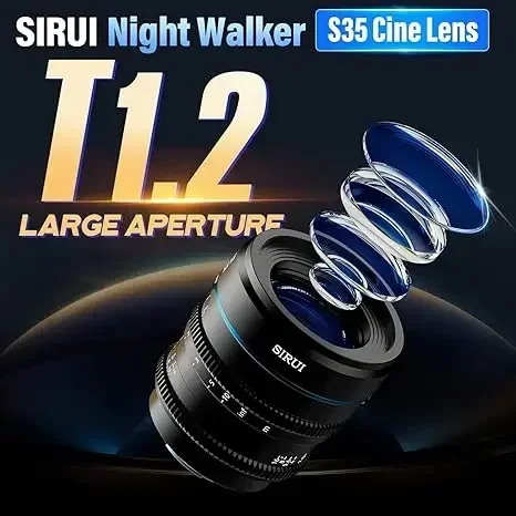 SIRUI NightWalker 24 مللي متر 35 مللي متر 55 مللي متر 16 مللي متر T1.2 S35 ليلة ووكر سين عدسة لسوني E فوجي X كانون RF الأحمر كومودو RF Lumix MFT M4/3
