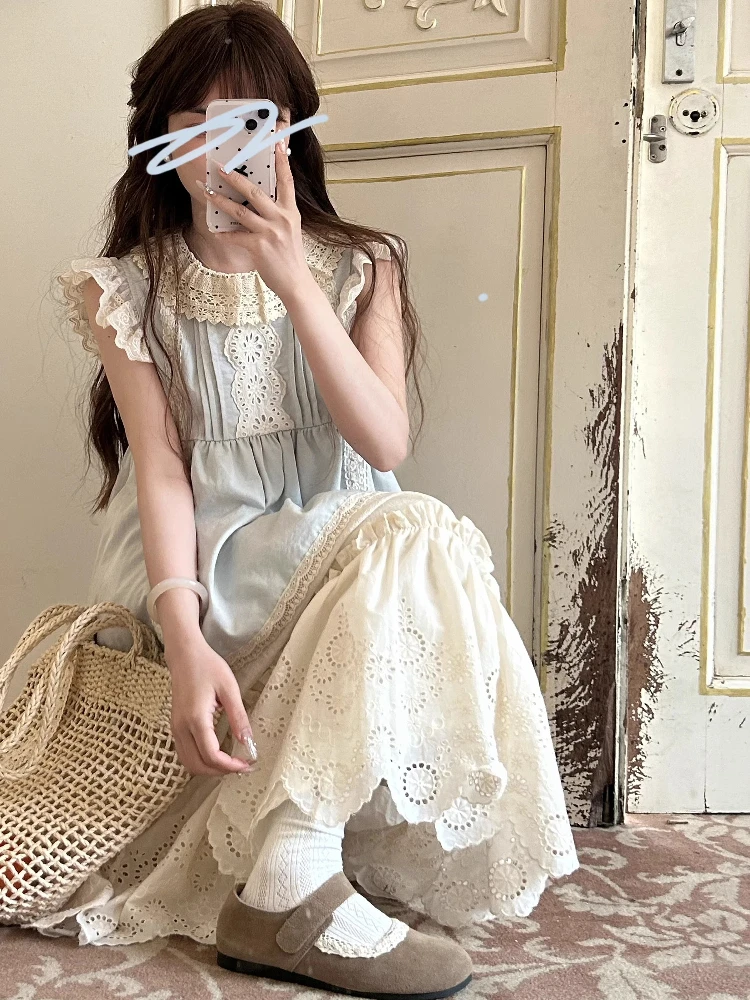 

Милый летний наряд, женский комплект f-длины Sve irt и юбка, комплект из двух предметов Fre Love Pure Sle College Faion