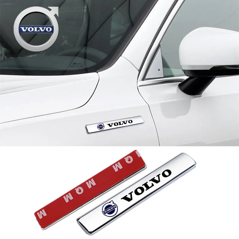 

For Volvo 3D Metal Car Fender Trunk Badge Sticker For Volvo XC70 XC60 XC90 XC40 V40 V60 S60 V50 V90 S80 C40 V70 Car Styling