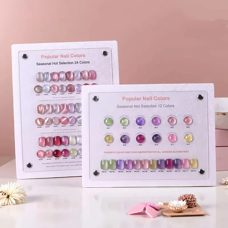 

Acrylic Nail Color Card Showing Shelf Nail Art Swatch Display Stand Nail Tip Swatches Color Card Chart Manicure Salon Tools