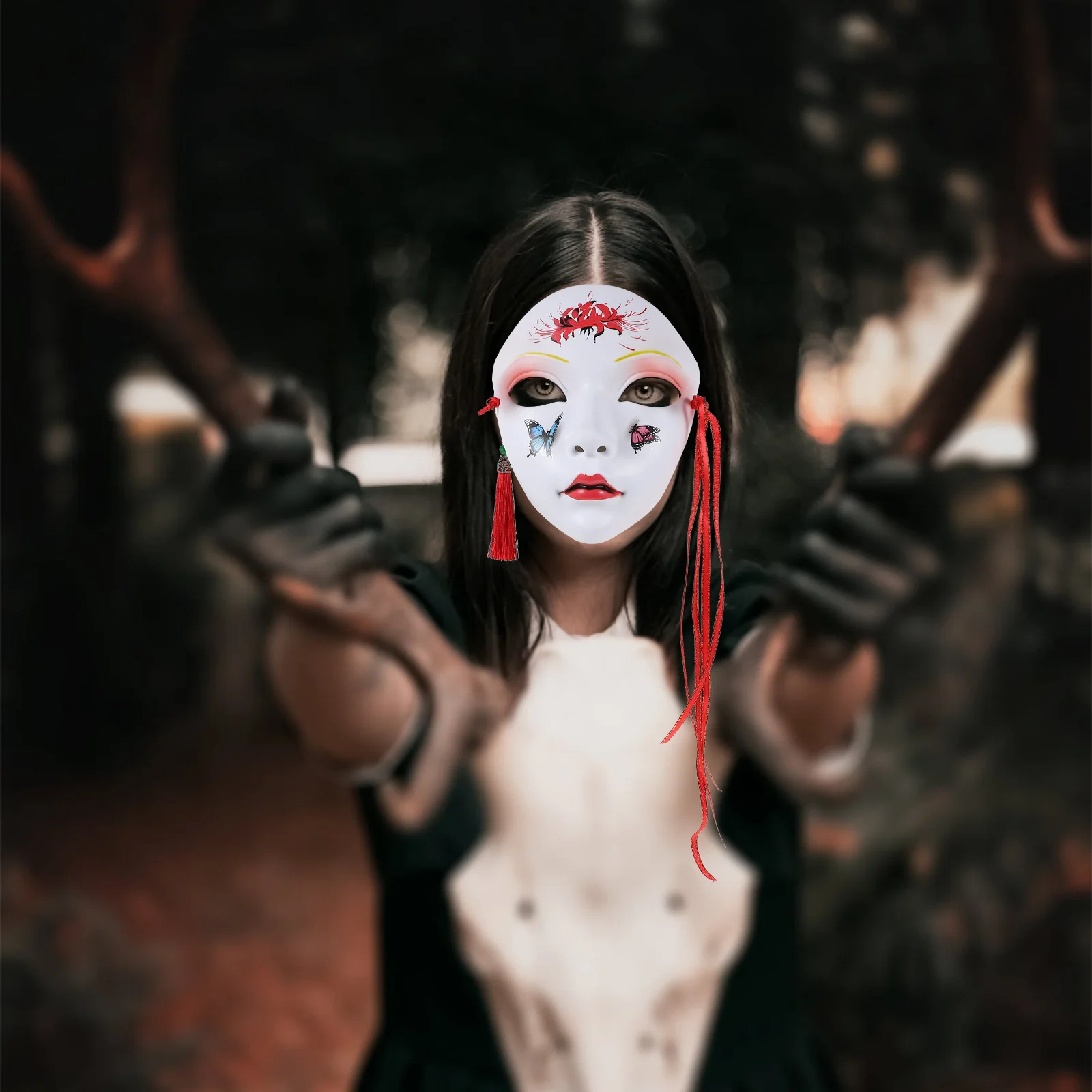 

1 Piece Full Face Mask Funny Party Mask for Adult Cosplay Masquerade Ball Exquisite Chinese Style Costume Accessory