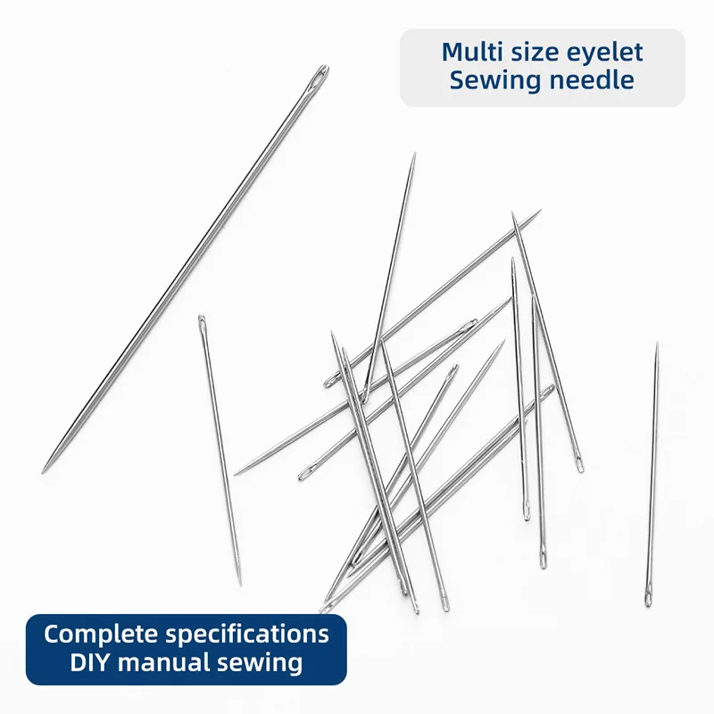 50 pz Multi Size occhiello ago fai da te manuale aghi da cucito strumenti per cuciture incrociate articolo per la casa per una facile cucitura