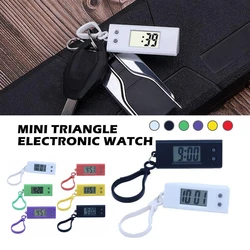 Mini LCD Digital Clock Bedroom Simple Small Electronic Watch Portable Old Man Big Word Table Student Exam Mute Desktop Clock
