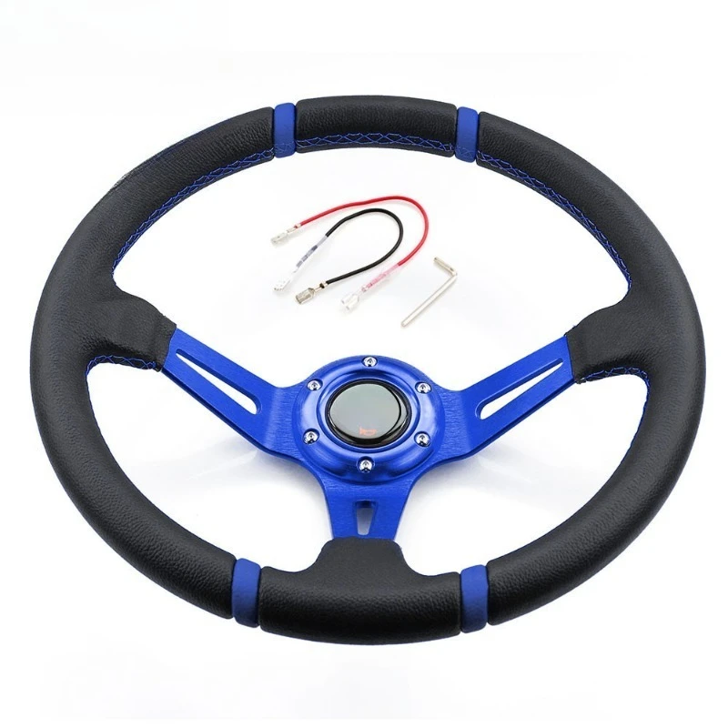 RASTP car modification personalized modification imitation competitive racing four seasons steering wheel 14 inches