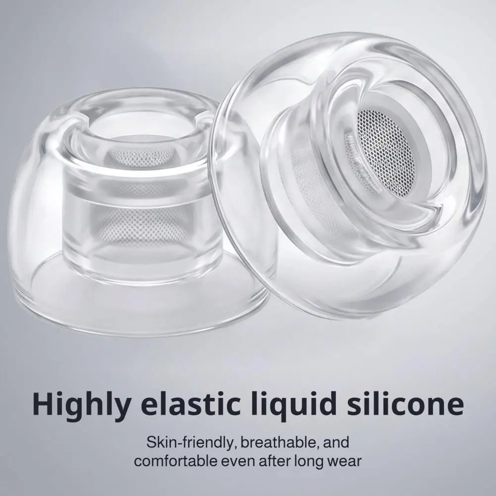 High Transparent Liquid Silicone Replacement Ear Tips For AirPods Pro 3 Dual Layer Airtight Noise Isolation Bluetooth Earbuds view 6