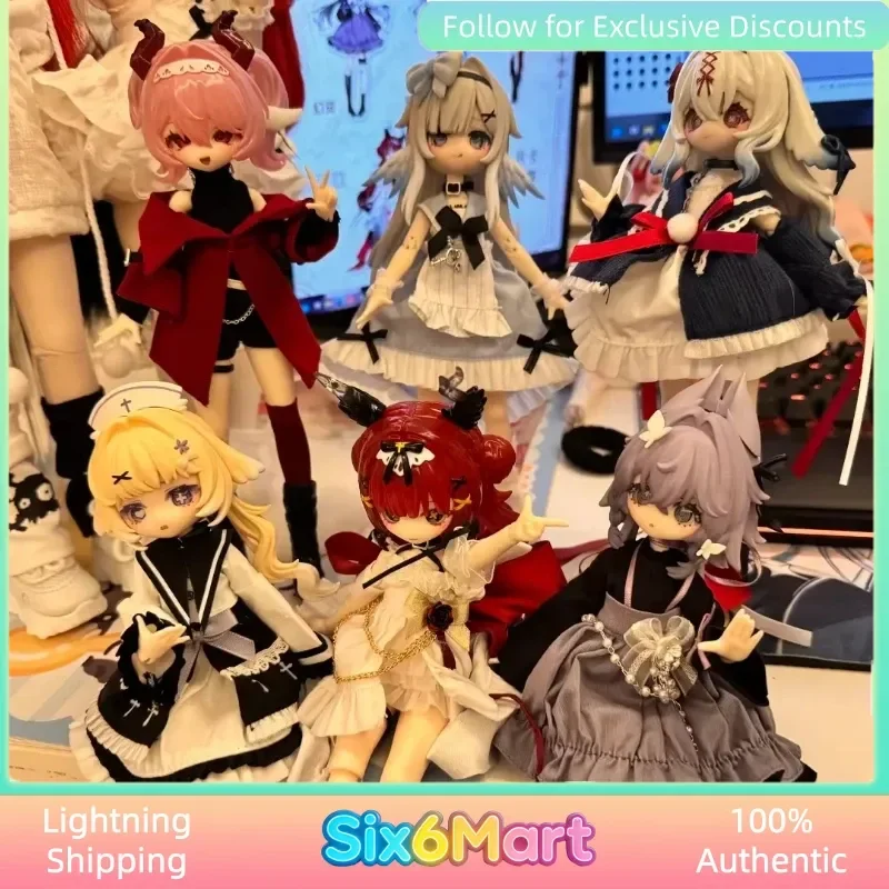 

Коллекционная фигурка Meki Oblivion's Luminasia Series Blind Box 1/8 BJD: Милая подвижная кукла-модель, загадочная коробка, подарок-сюрприз