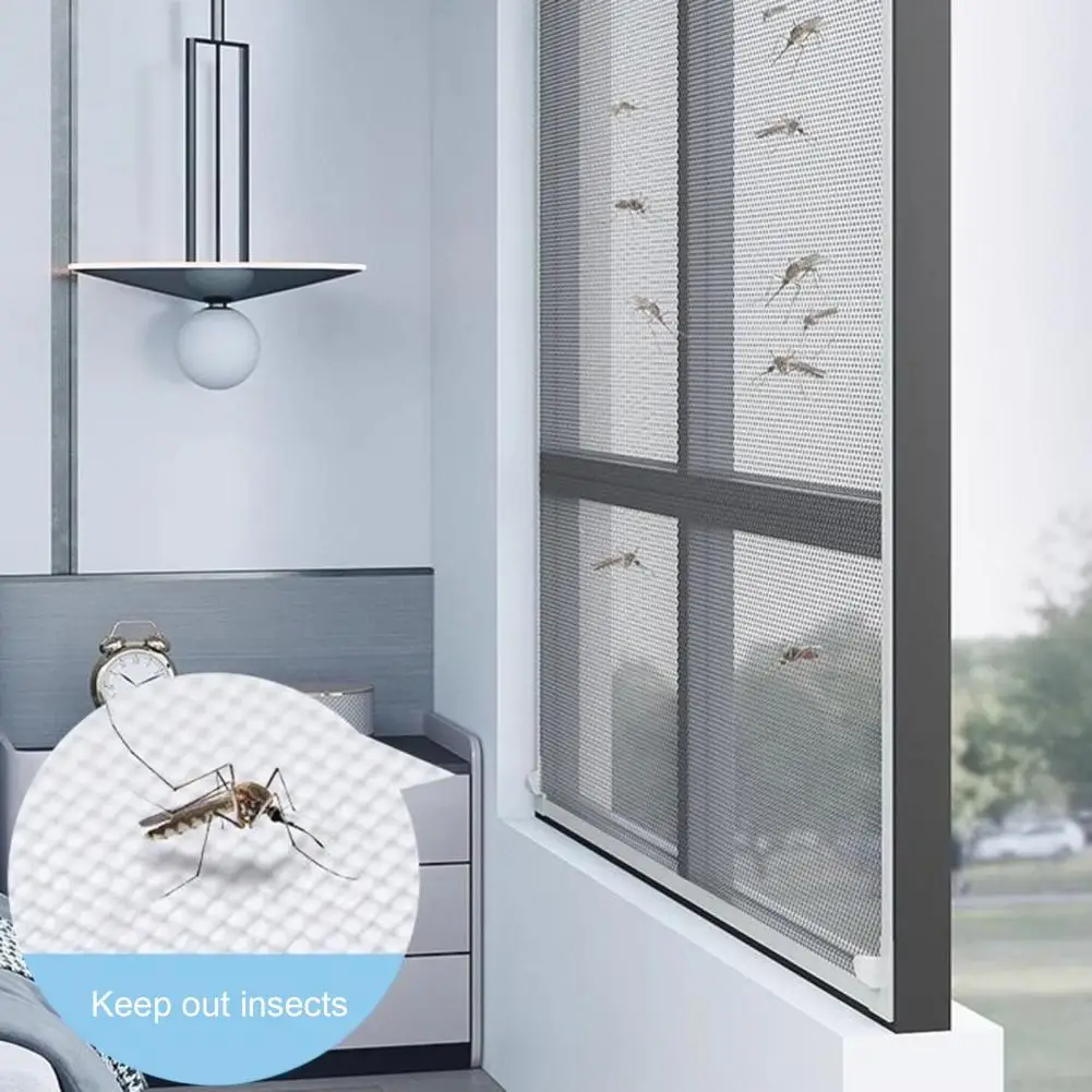 Adjustable Window Screen Magnetic Anti-mosquito Screen with Strong Adhesion Adjustable Mesh Window for Insect Prevention