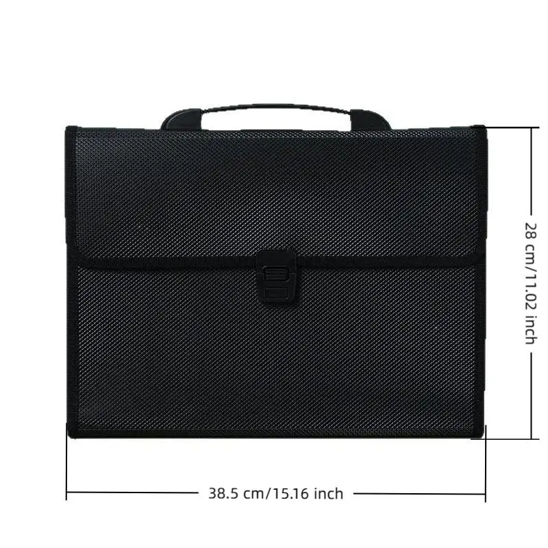 Long Expandable File Organizer Multi Tier Office Folder Waterproof Durable for Business Travel Receipt Sorting Storage