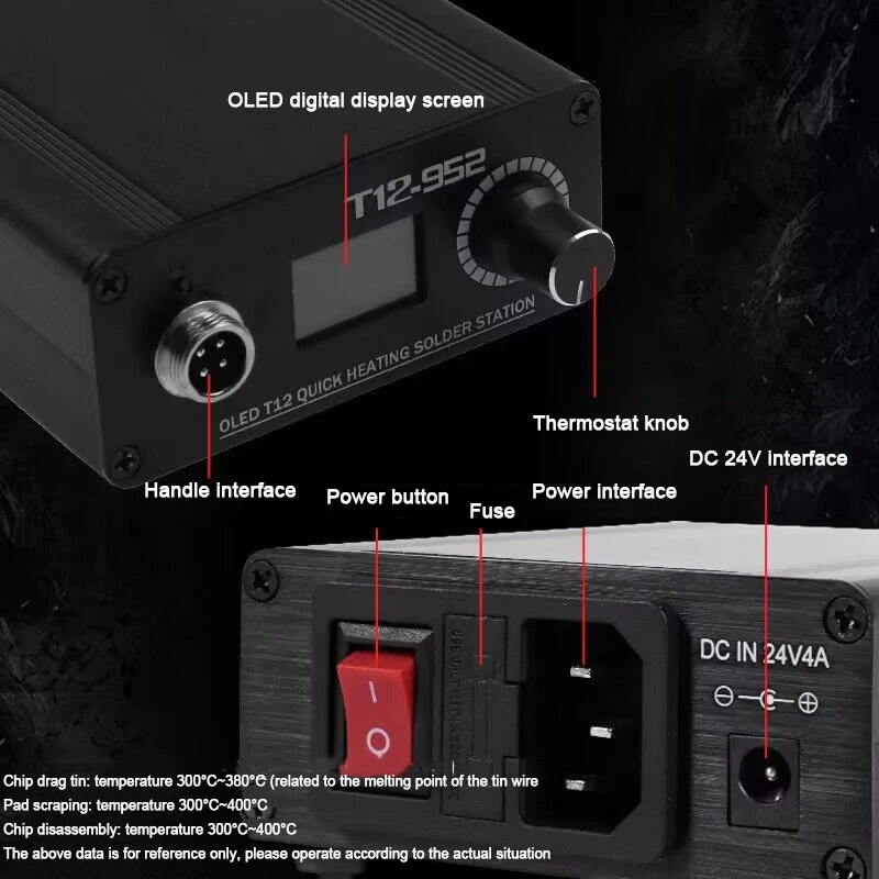 T12-952 Soldering Station Soldering Iron Repair Tool Soldering Station Sleep Welding