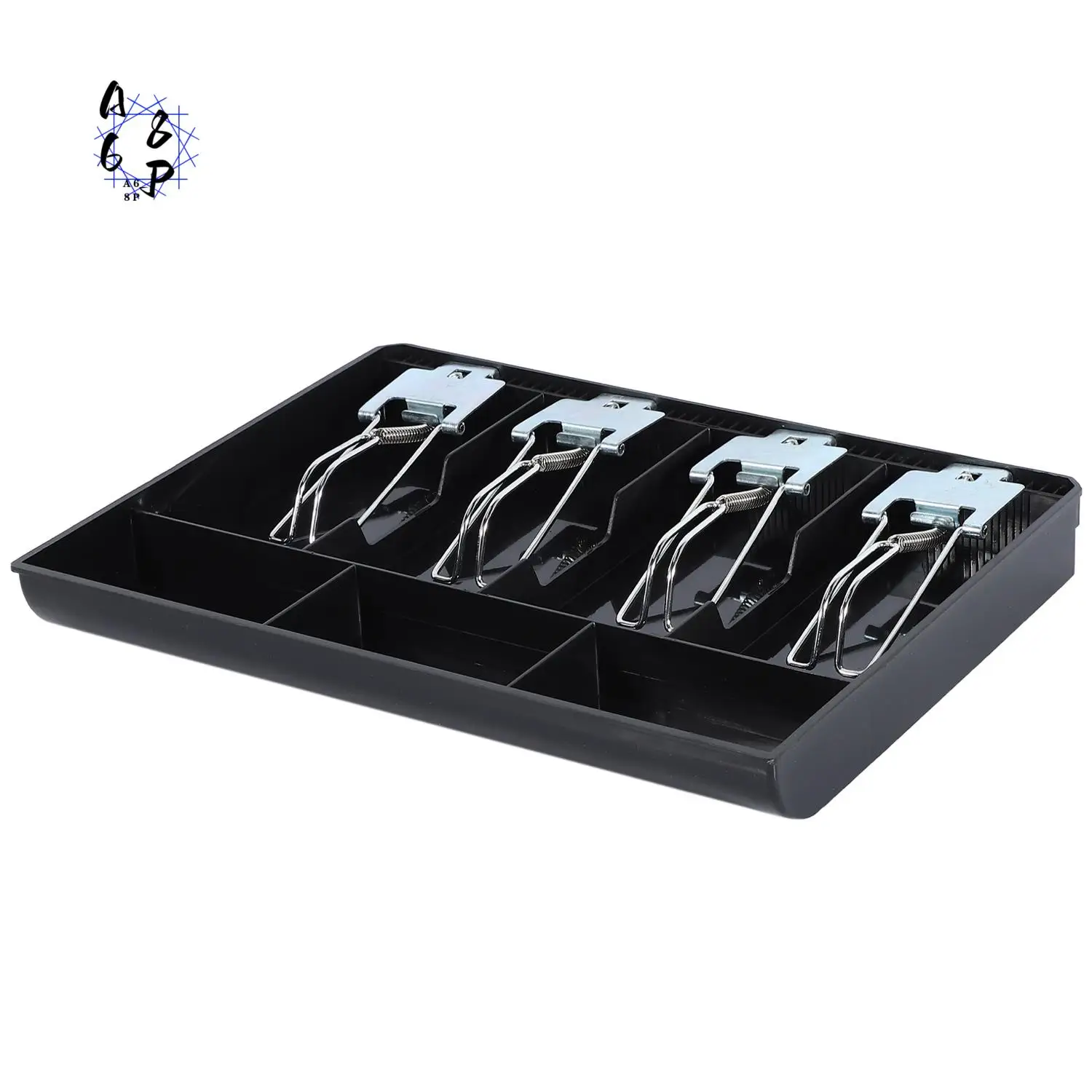 A68P-Hard Case Clip Cash Register Box New Classify Store Cashier Coin Drawer Box Cash Drawer Tray Money Counter Case