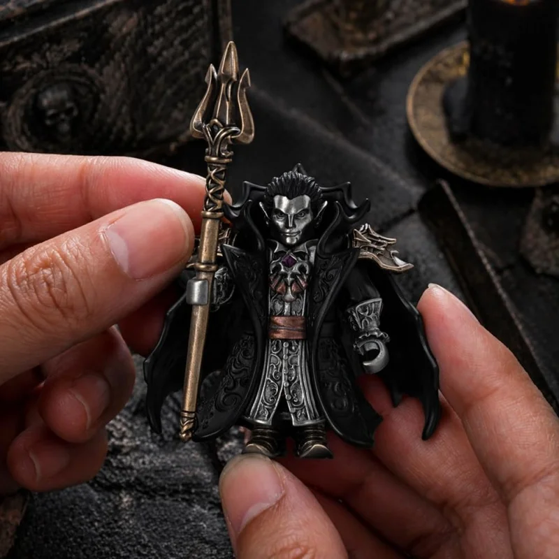 Dark Vampire Count Magnetic Detachable Figurine Fantasy Evil Noble Tabletop Decor Collectible Statue Hobby Halloween Gift