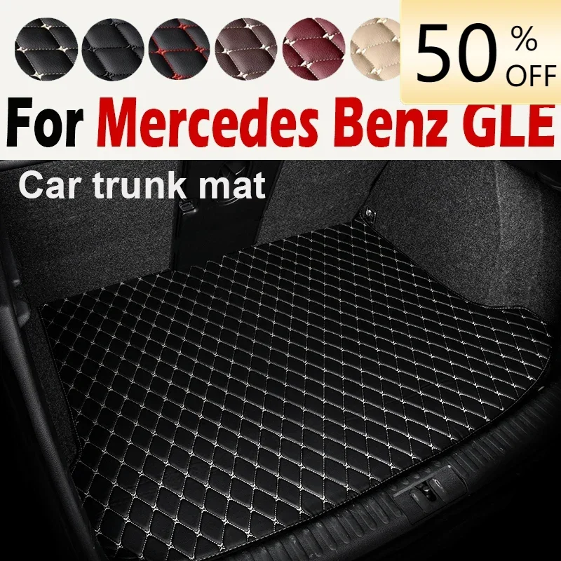 3D Surrounding Design Car Trunk Mat For Mercedes Benz GLE Class 5-Seat W167 V167 GLE 350 450 580 2020 Car Accessories