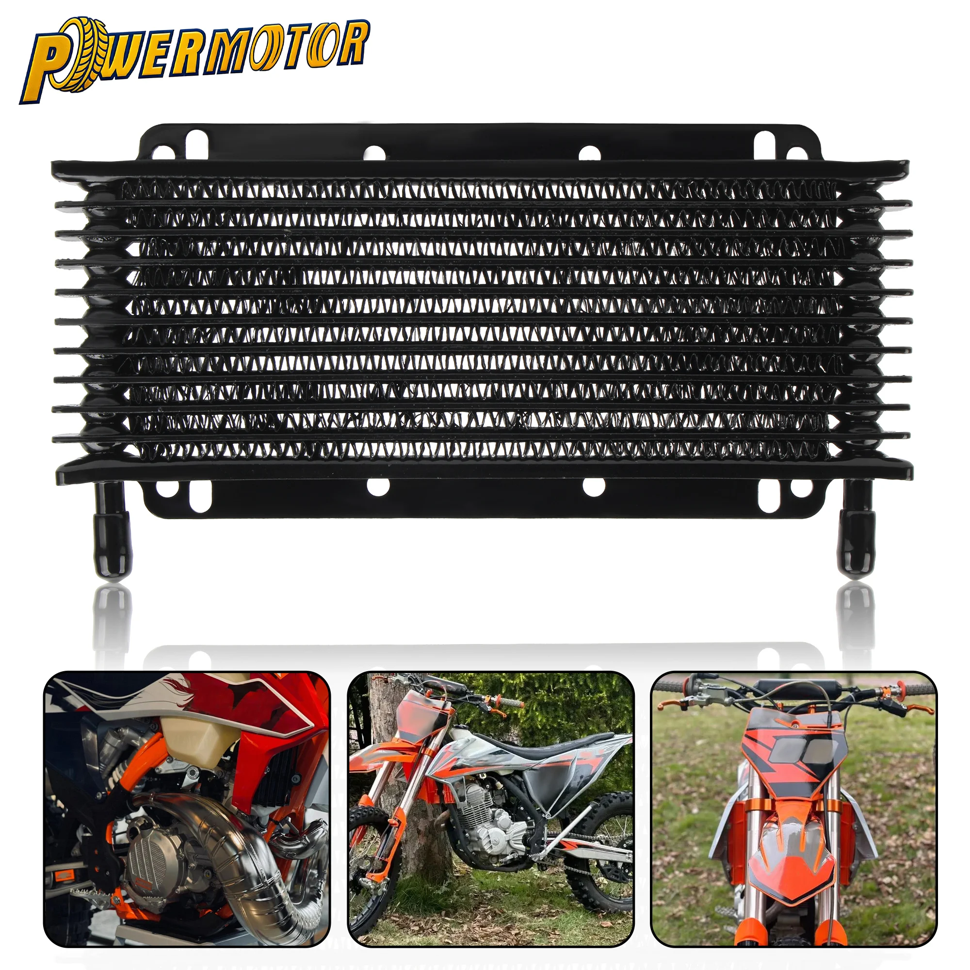 

For 50cc-250cc Motorcycle Motocross ATV Engine Oil Cooler Cooling Automatic Transmission Oil Radiator Modified Accessories