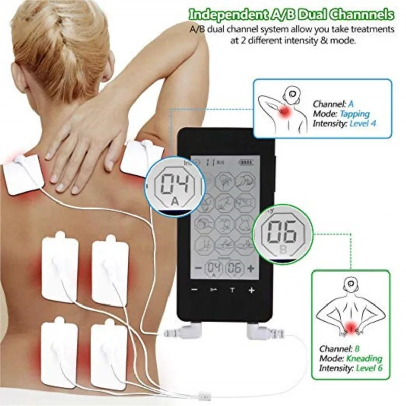 TENS12 model multi-function pulse massager digital meridian electronic acupuncture point cervical systemic therapy instrument