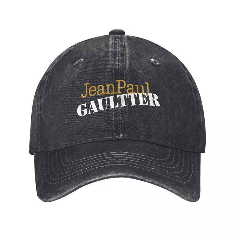 Gorra de Béisbol de Lona Lavada con Logotipo de Jean Paul Gaultier, Estilo Clásico Vintage, Unisex, Ajustable, Accesorio de Moda
