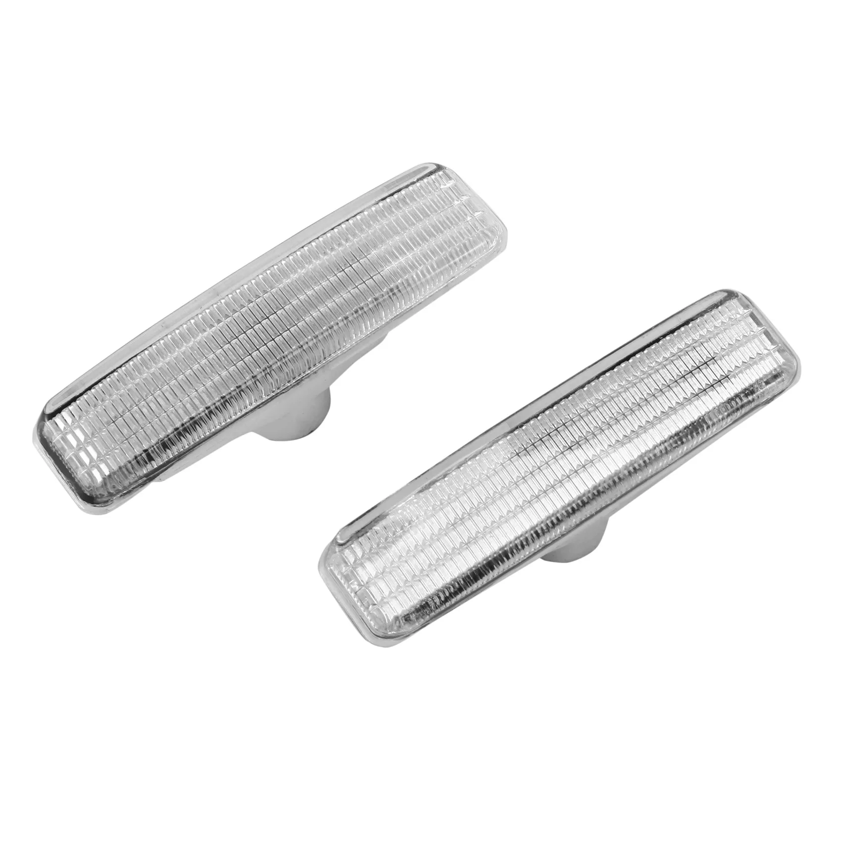 AMEXIAOXU 1 Pair Front Fender Side Marker Light Lamp Housing White Lens Replacement For Bmw 5 Series E39 1997-2003 63148360589