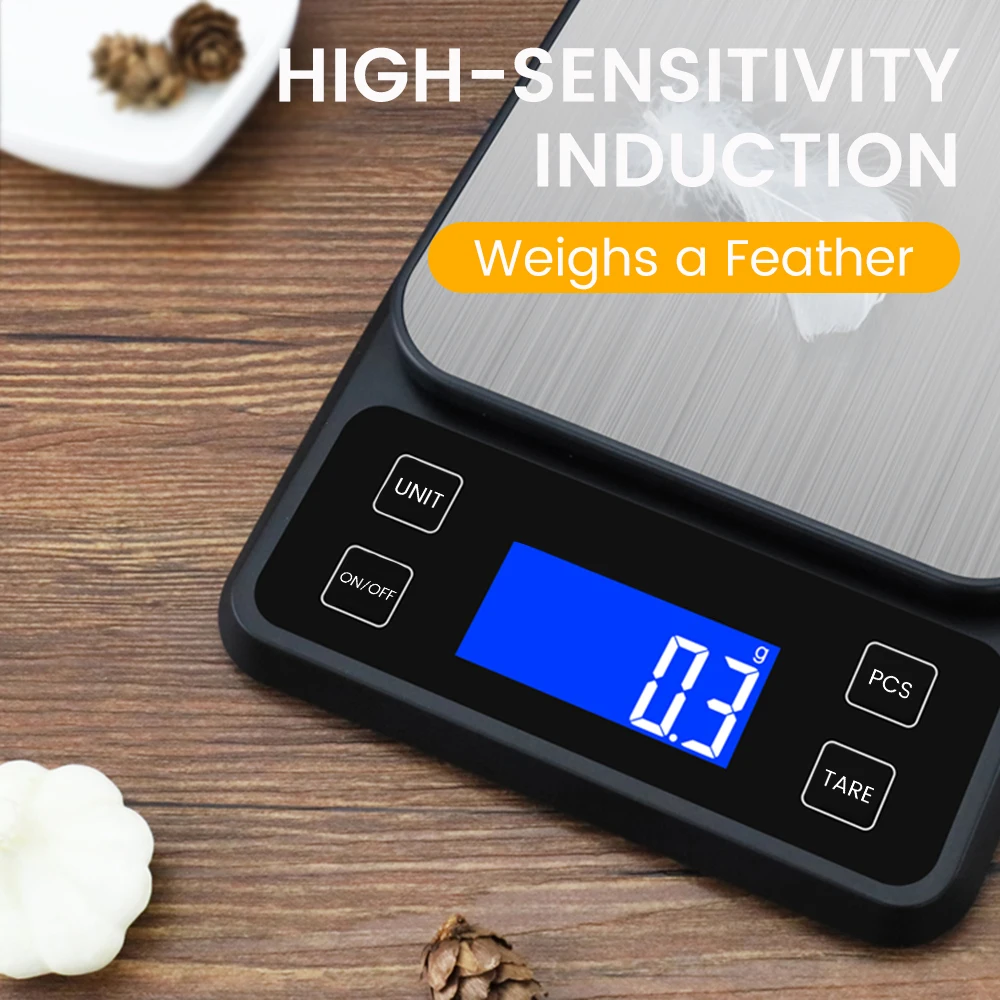 Home Kitchen Electronic Scale 0.1g Precision Integrated Sensitive Sensors a Great Helper for Household Cooking Measurements