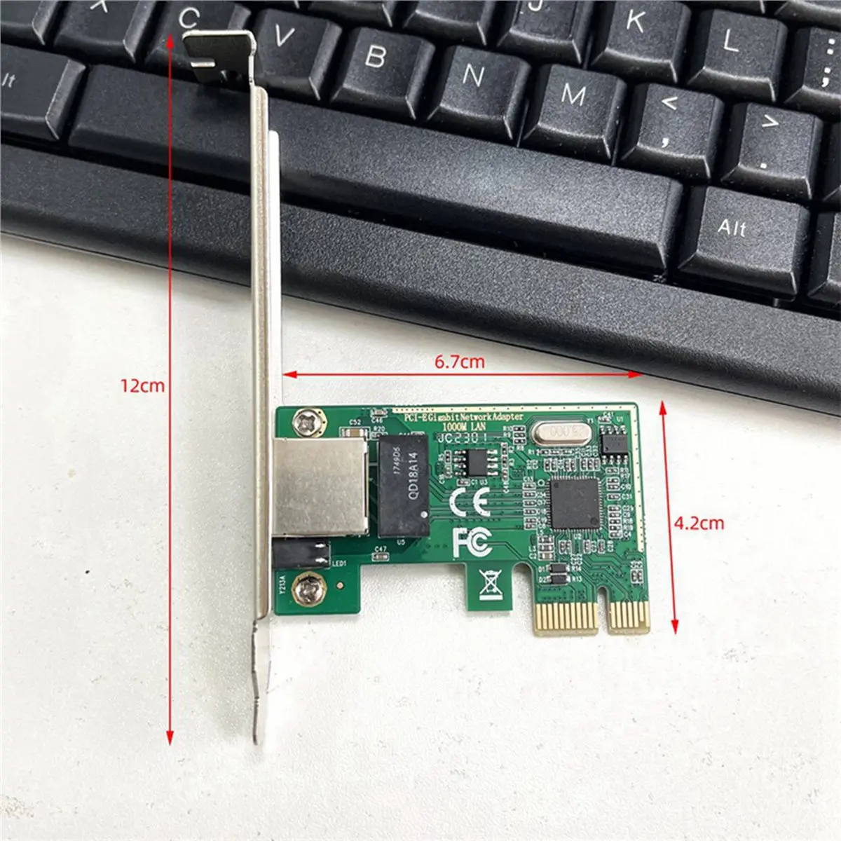 

Сетевая карта BAAE 5X 1000 Мбит/с Gigabit Ethernet PCI Express PCI-E, адаптер LAN 10/100/1000M RJ45, контроллер сети