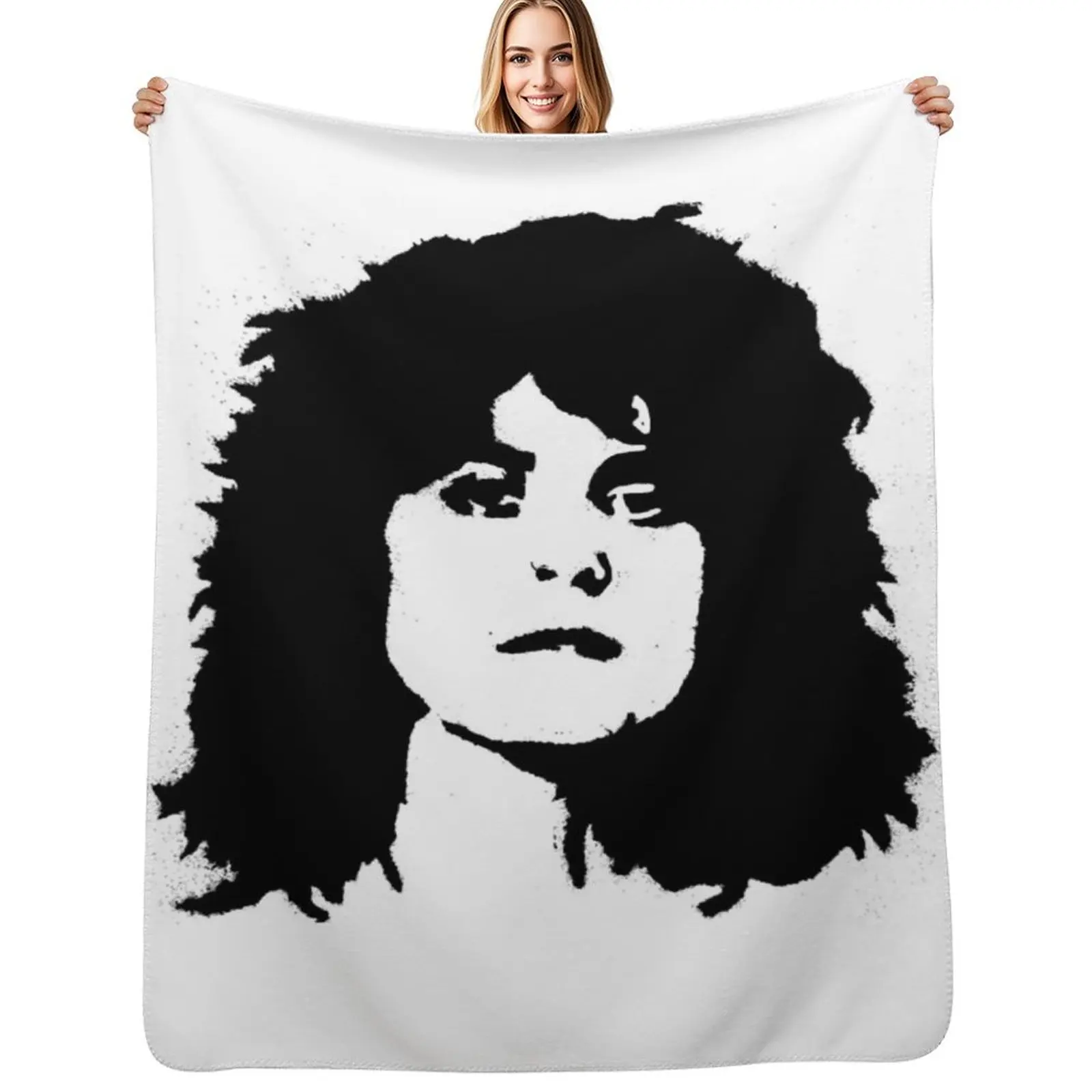 

Retro Vintage Retro T Rex Marc Bolan Tribute Throw Blanket Loose Flannel Fabric Camping Blankets For Baby Blankets