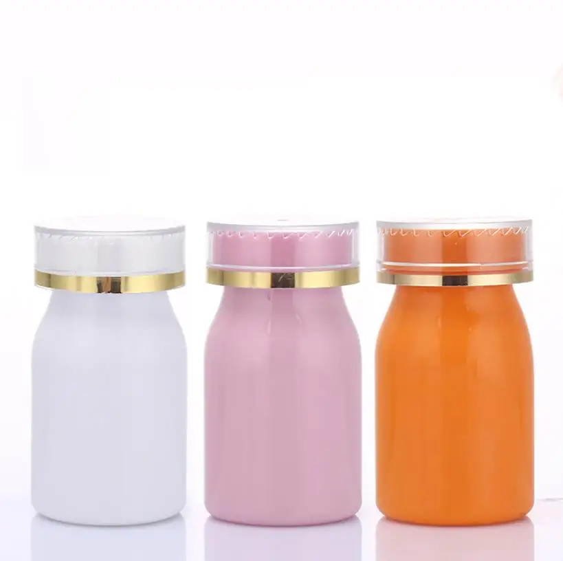 100ml PET Plastic Medicine Bottle Pharmaceutical Packaging with Children proof Lid for Health Products Small Pill Bottle ni115