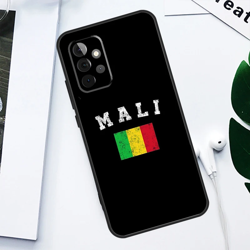 Mali Flag Case For Samsung Galaxy A34 A54 A14 A13 A23 A33 A53 A12 A22 A32 A52 A51 A71 Phone Cover