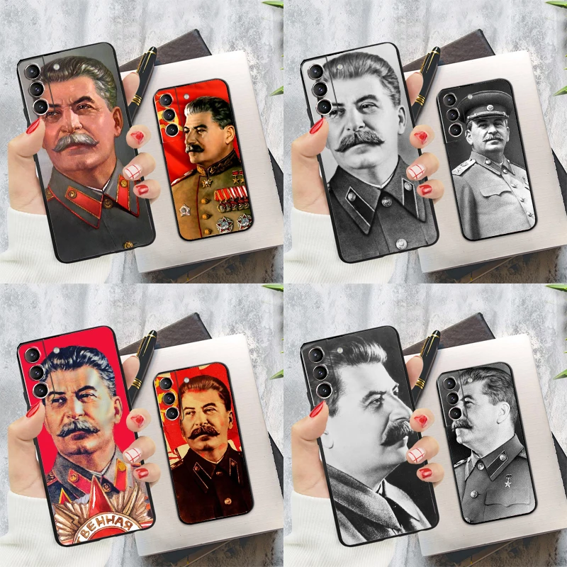 Russian Stalin Ussr Phone Case For Samsung Galaxy S24 S22 S23 Ultra S20 S21 S24 FE S9 S10 Plus Note 10 20 Ultra