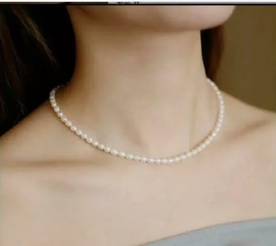 

Ювелирные изделия 18-дюймовое ожерелье из натурального белого жемчуга Акойа + 5-6 мм из настоящего натурального жемчуга Акойя, золото 14 карат в стиле барокко