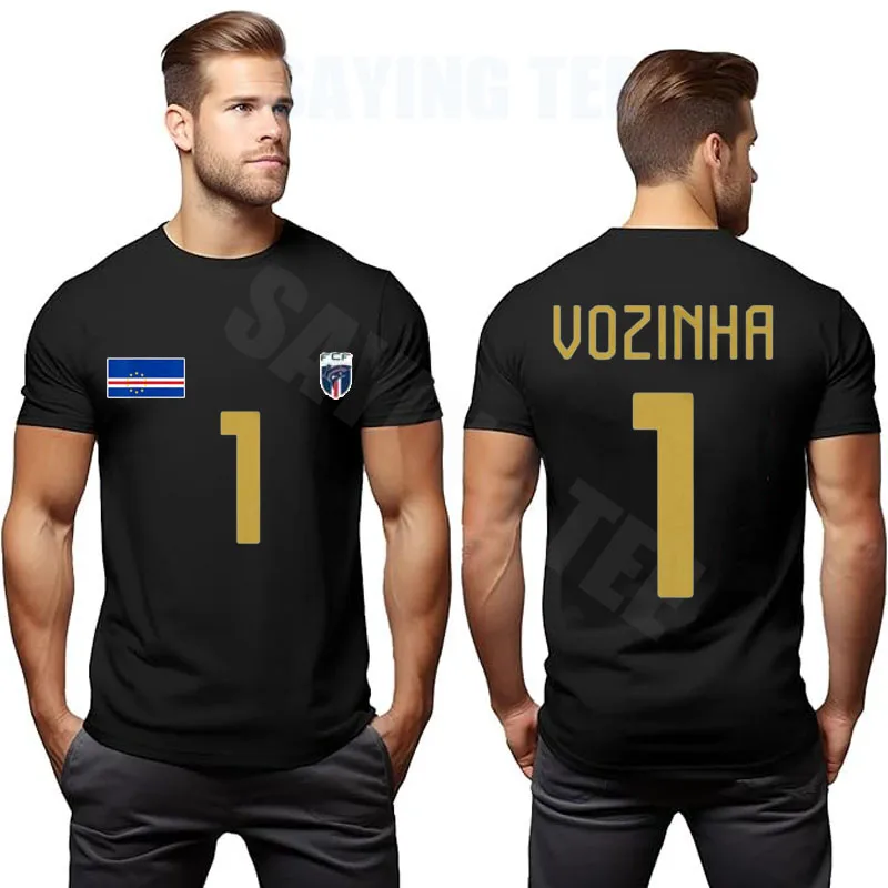 Kap Verde Vozinha 1 Torwart-Trikot T-Shirt Cabo Verde Fußball Herren Sportbekleidung Kap Verde Stolz Unisex Spruch-T-Shirt Top – Detail 9