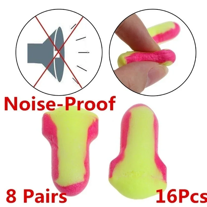 Nuovi 8 paia di tappi per le orecchie usa e getta in schiuma morbida protezione per le orecchie del sonno a prova di russare senza cavi SEL Ear Plug Noise concerti 2023