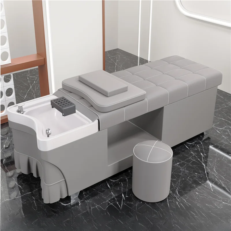 Silla Interior para lavabo de pelo, cama Bac para champú, Coiffeur, peluquería profesional, lavadora, belleza, Haarwasstoel, champú tailandés