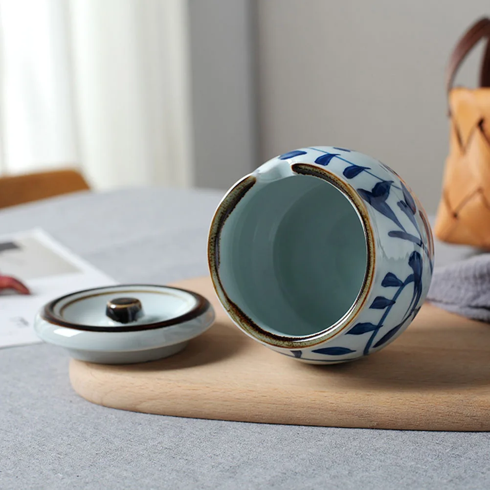 

Professional Ceramic Seasoning Pot Simple Chic Condiment Jar Sturdy Texture Gift Idea for Kitchen Dining Room