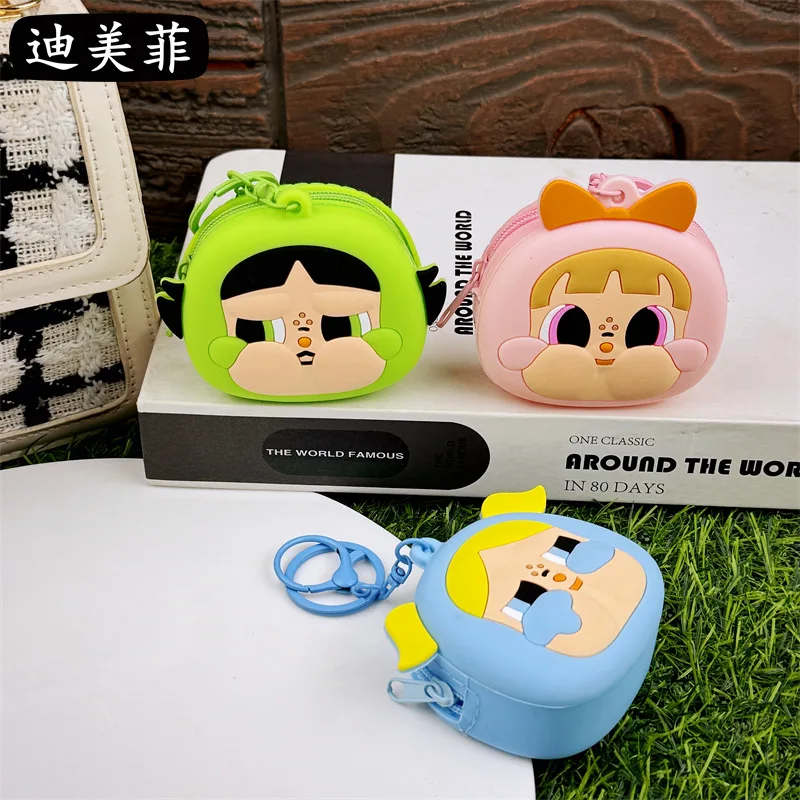 3D New Cartoon Crying Coin Purse Series Southeast Asia Hot-Selling Coin Purse Keychain Ring